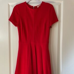 Diane Von Furstenberg Vibrant Red Dress